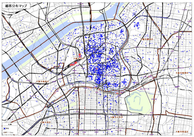 顧客分布マップ